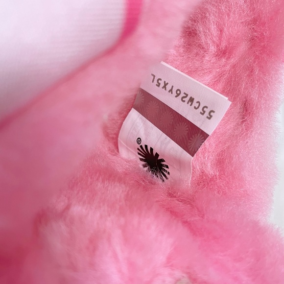 UGG Oh Yeah Sheepskin Slide Sandal Slippers In Sachet Pink - Picture 6 of 7